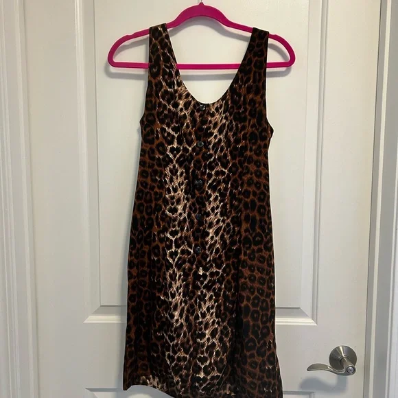 Vintage Leopard Print Cocktail Dress | Jack Mulqueen Petite 10P - Picture 6 of 6